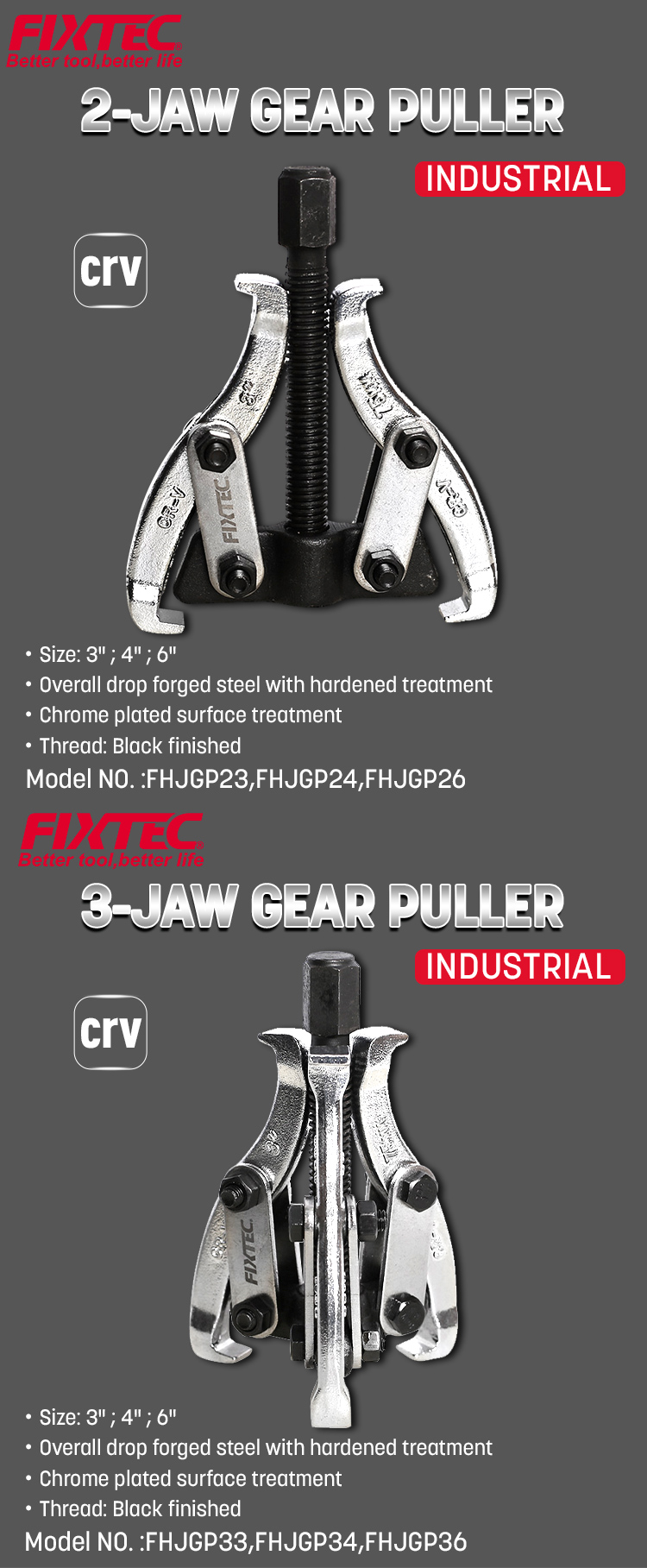 2-Backen-Zahnradabzieher