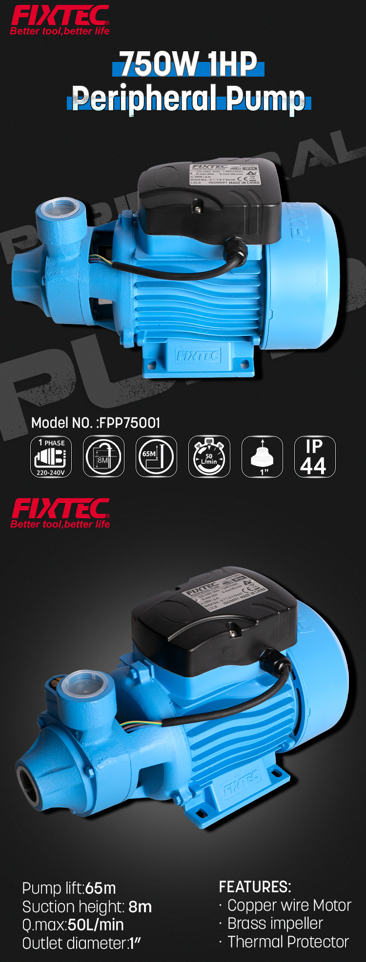 Periphere Wasserpumpe