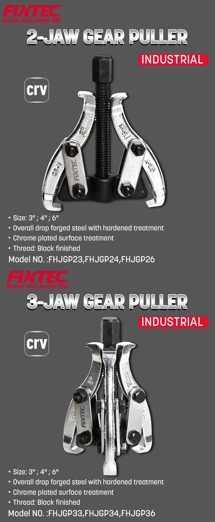 Dreibacken-Zahnradabzieher