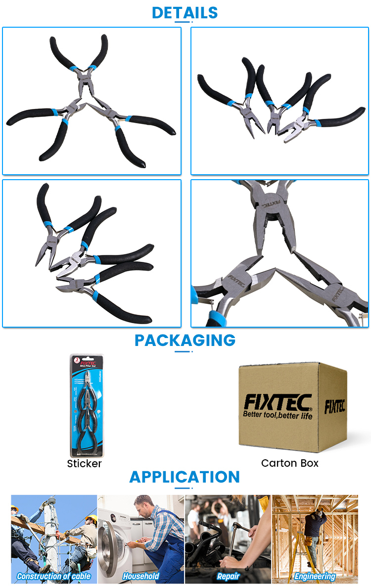 3-teiliges Mini-Zangen-Set