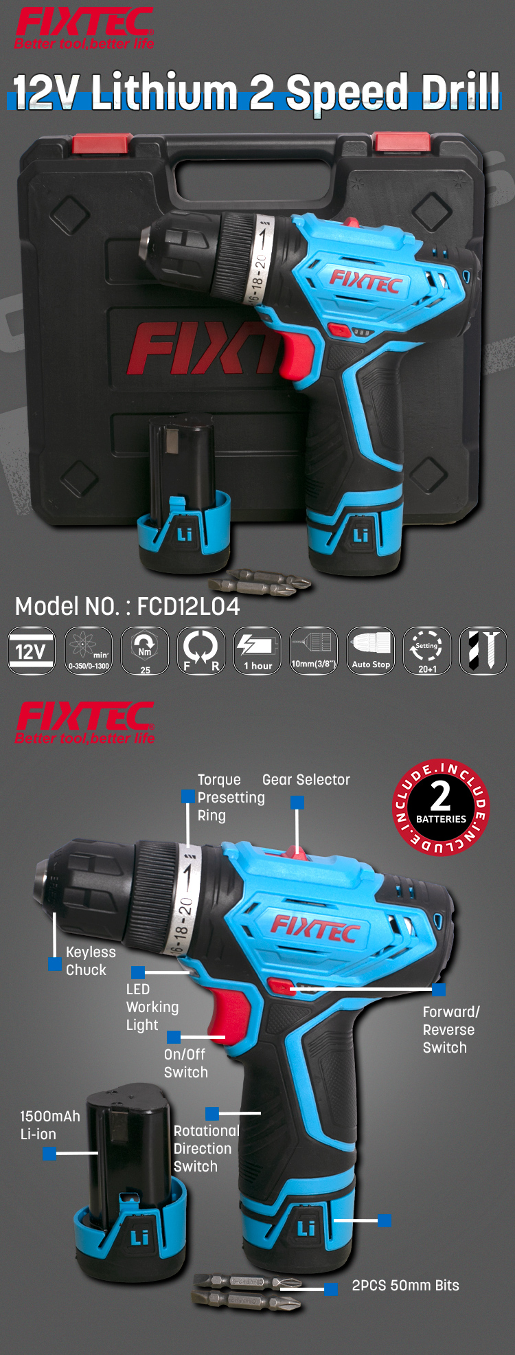 tragbare elektrische Bohrmaschine