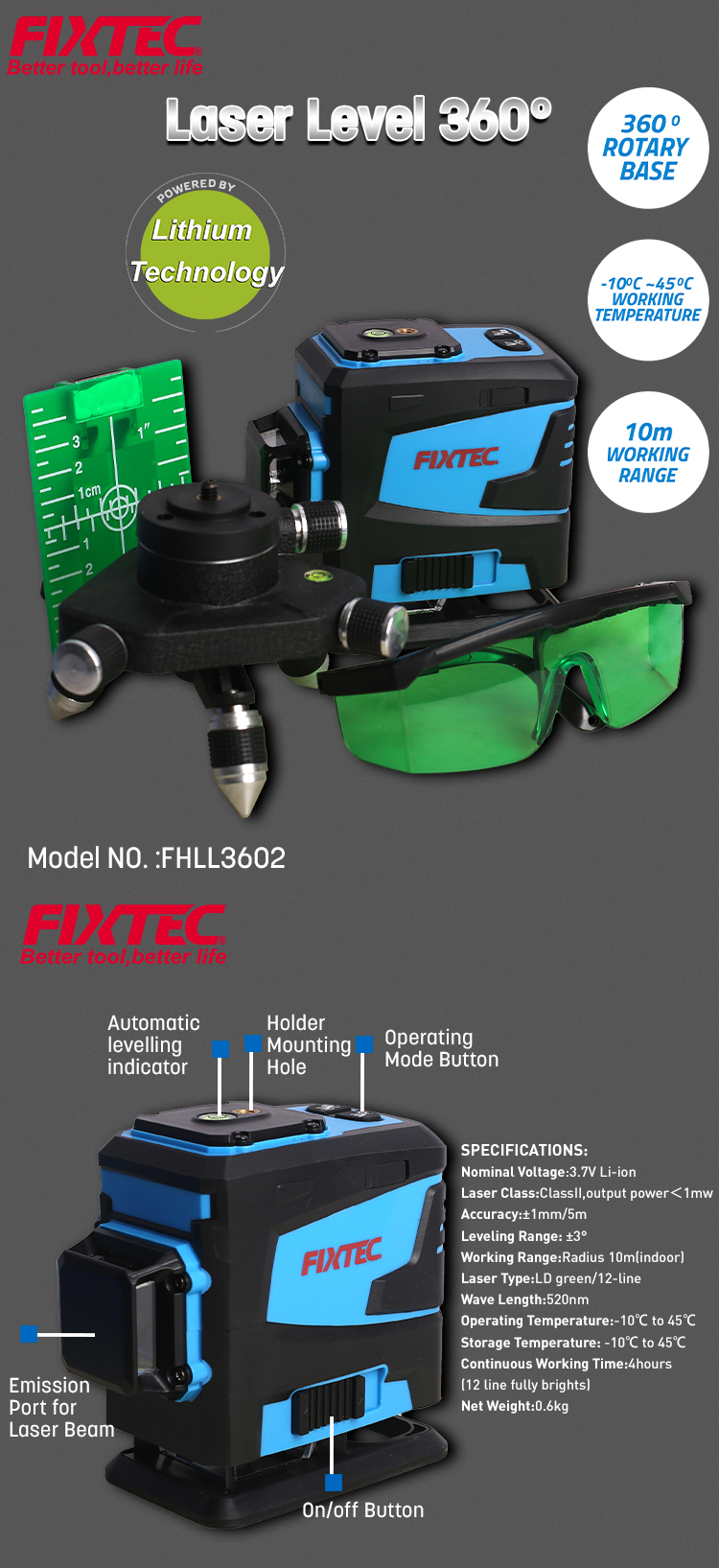 Laser-Wasserwaage 360&deg;